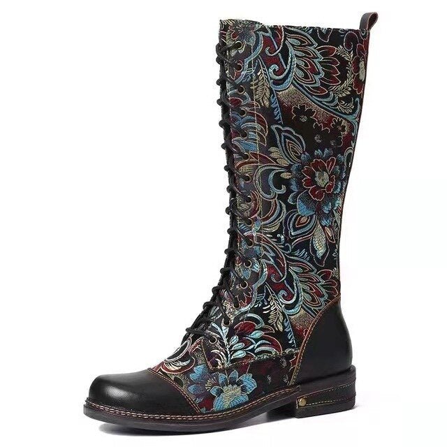 Torrard™High lace-up boots with unique design