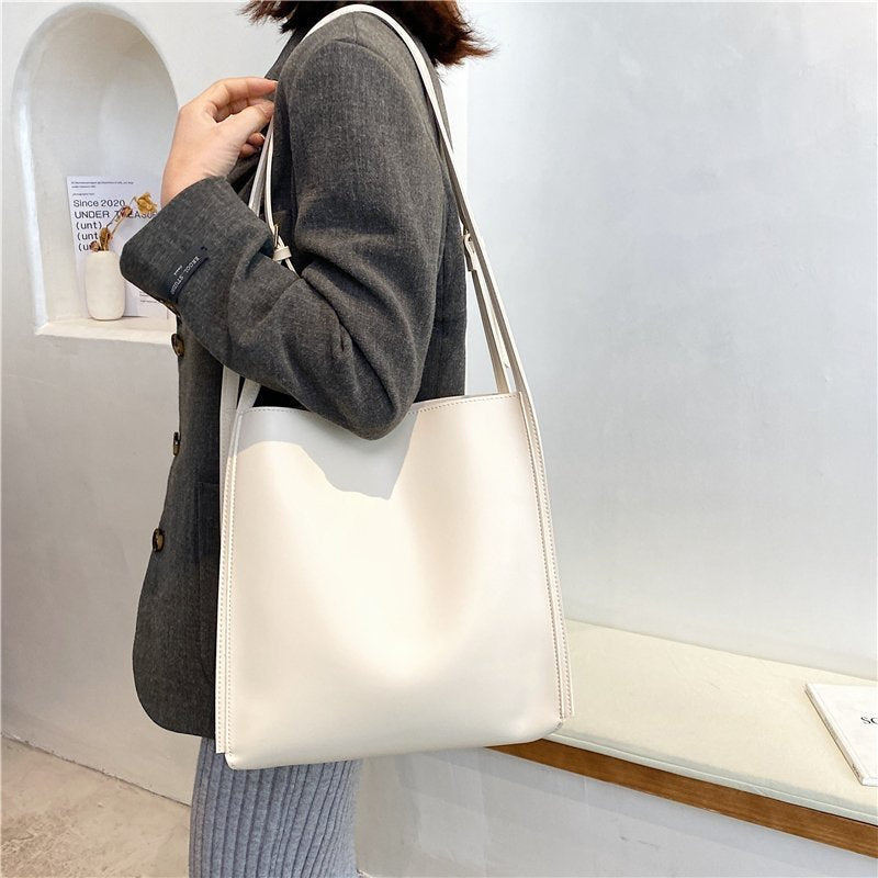 Stylish Vegan Leather Tote